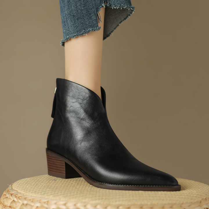 Harper | Luxury Ankle Boots with Low Heels