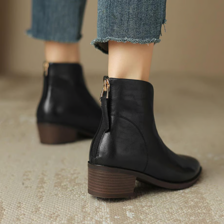 Harper | Luxury Ankle Boots with Low Heels