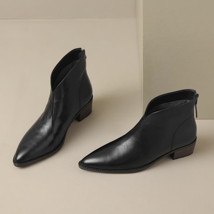 Harper | Luxury Ankle Boots with Low Heels