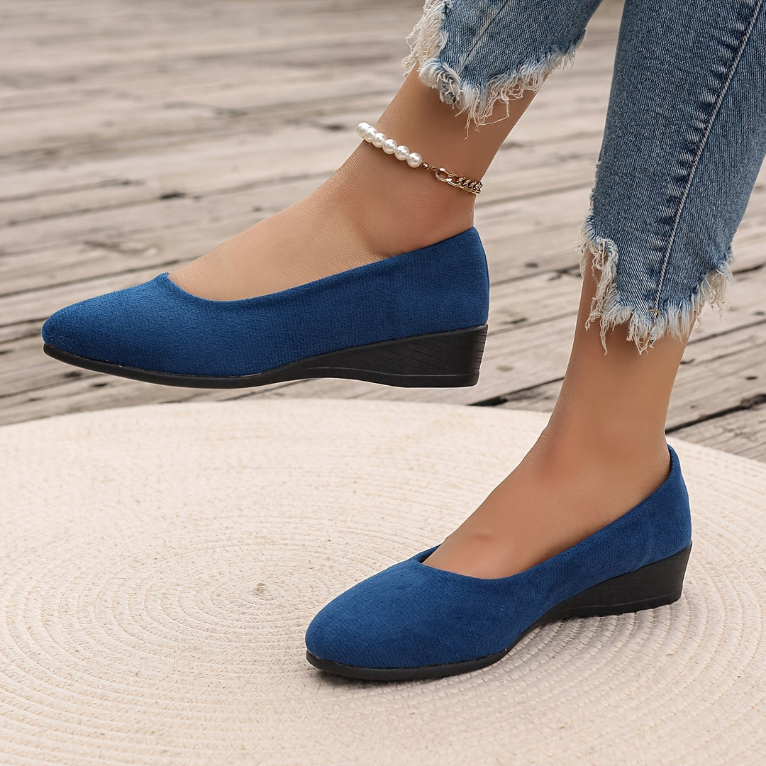 Zoe™ – Comfortable ballerina flats with wedge heels