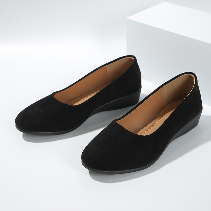 Zoe™ – Comfortable ballerina flats with wedge heels