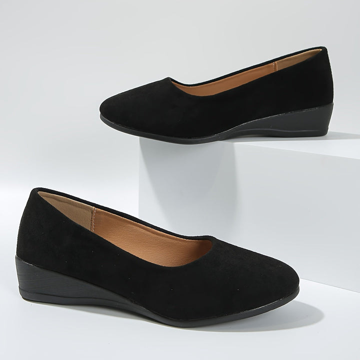 Zoe™ – Comfortable ballerina flats with wedge heels