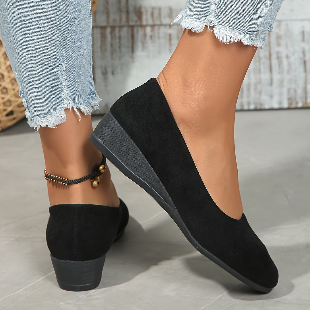 Zoe™ – Comfortable ballerina flats with wedge heels